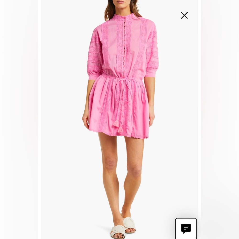 NWOT-Melissa Odabash Rita Cover-Up Dress, pink, size small